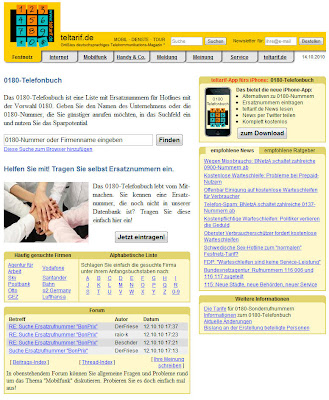 Read more about the article Spartipp! Mit dem 0180-Telefonbuch nie wieder 0180 Nummern anrufen und stattdessen die Telefonnummern die dahinter stehen.