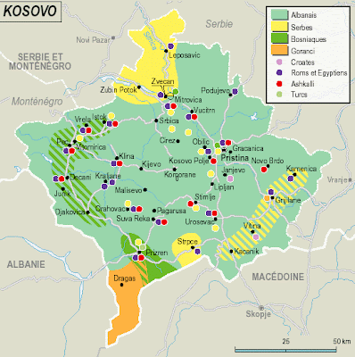 Read more about the article Landkarten zeigen das ethnische Problem des Kosovo