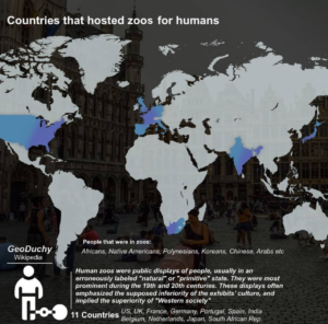 Read more about the article Länder die mal Menschen in Zoos zeigten