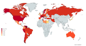 Read more about the article Weltkarte zeigt Nudelverbrauch pro Person – In Italien, Griechenland, Tunesien und Venezuela essen die Menschen über 10kg im Jahr Nudeln