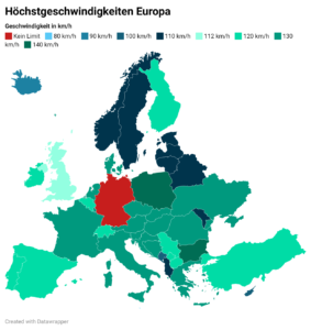 Read more about the article Tempolimit in Europa – Deutschland ist das beste Land der Welt