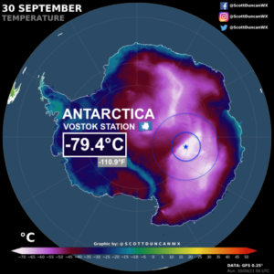 Read more about the article Neuer Kälterekord knapp verfehlt! Minus 79,4 °C in der Antarktis gemessen. 1983 wurde schon mal Minus 89,2 °C gemessen