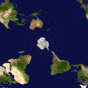 Read more about the article Weltkarte vom Südpol im Zentrum – Europa ist weit weg