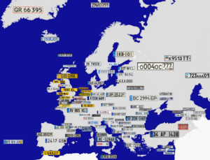 Read more about the article Europakarte zeigt woher Autokennzeichen kommen. – UK kommt wie Niederlande, Luxemburg und Gibraltar in Gelb