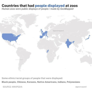 Read more about the article Unfassbar. Länder die andere Menschen in Zoos ausstellten. In Europa ein Trend gewesen.
